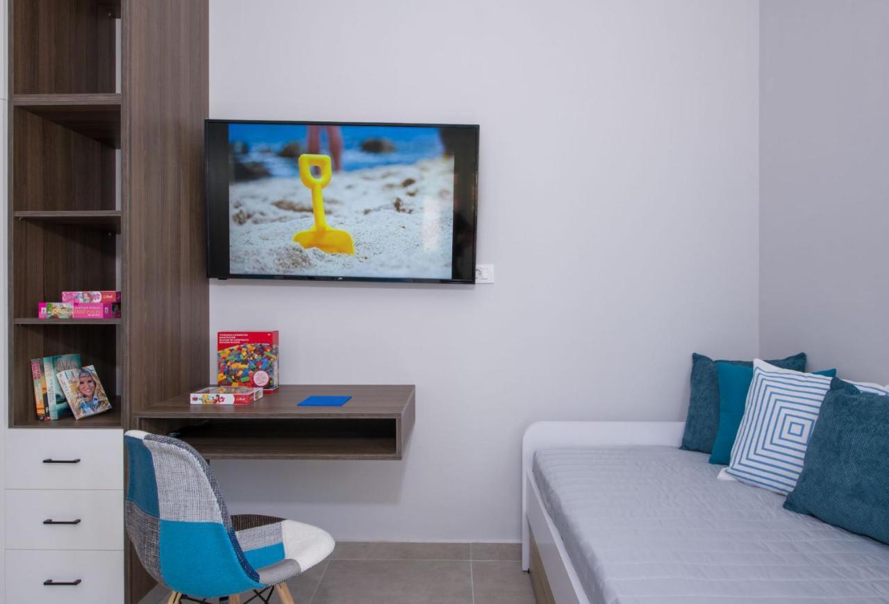 Luxury Villa Eva-Mari With Jacuzzi, 50M From The Beach Stalós Exterior foto