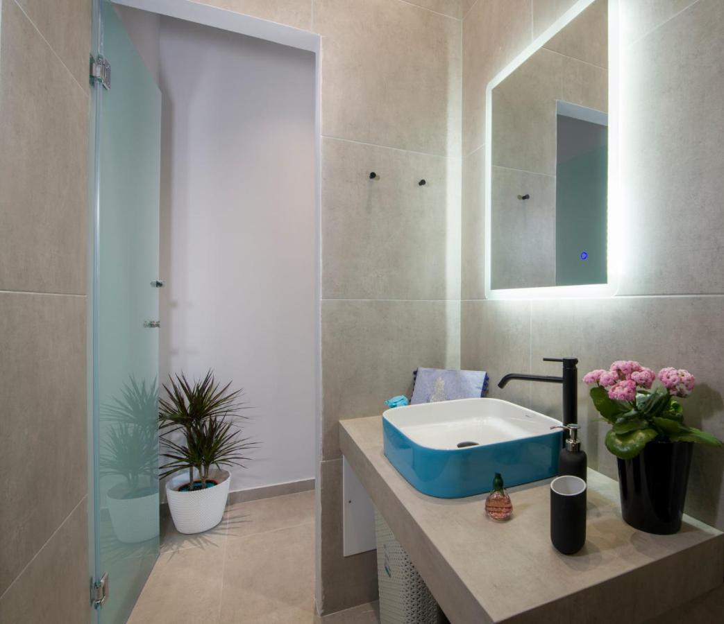 Luxury Villa Eva-Mari With Jacuzzi, 50M From The Beach Stalós Exterior foto